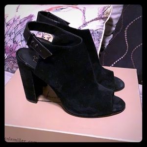 Nicole Miller Atelier black sandals